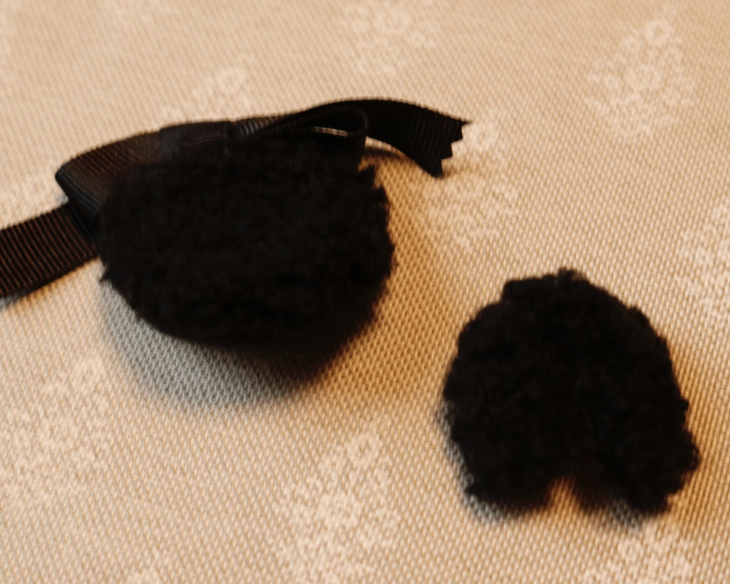 1/12ドール・プラモデル小物『冬支度のベレー帽&ティペット』