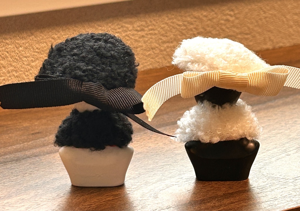 1/12ドール・プラモデル小物『冬支度のベレー帽&ティペット』