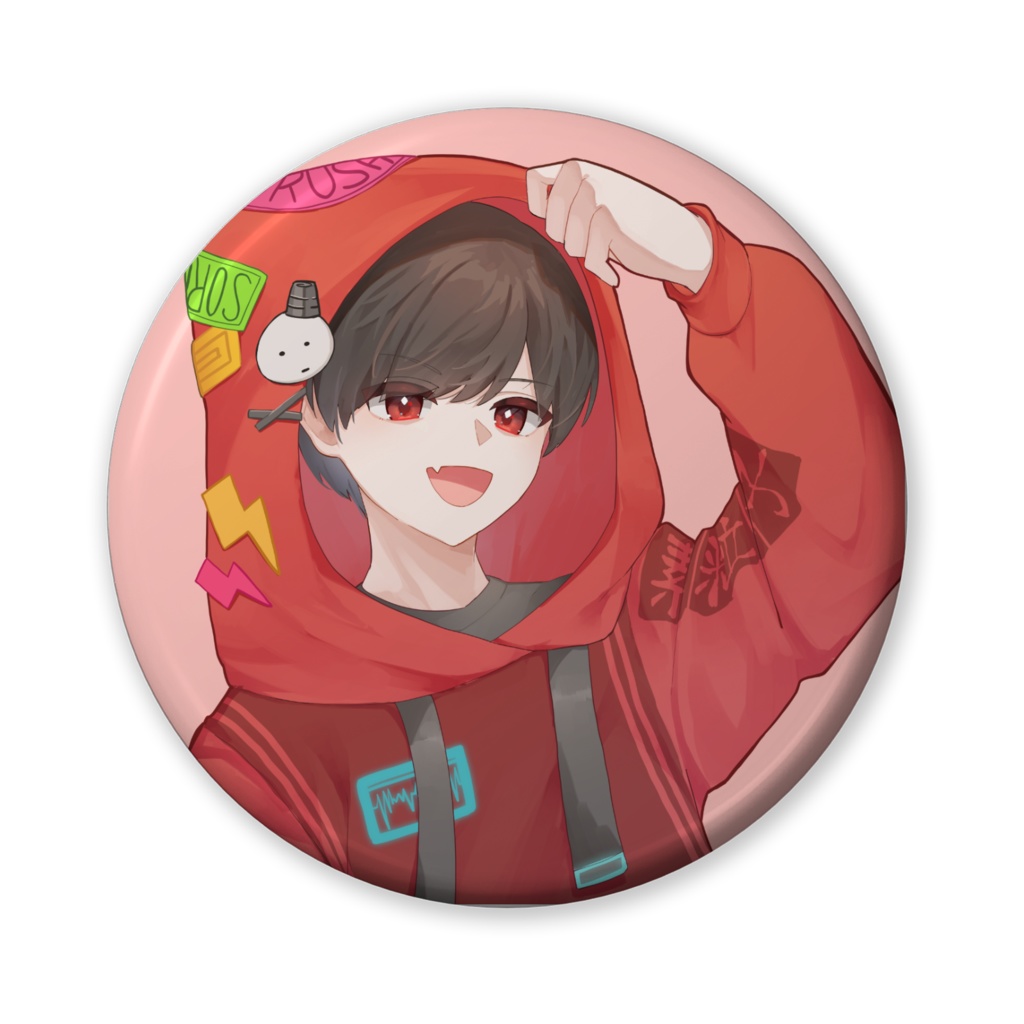 素粒子缶バッジ