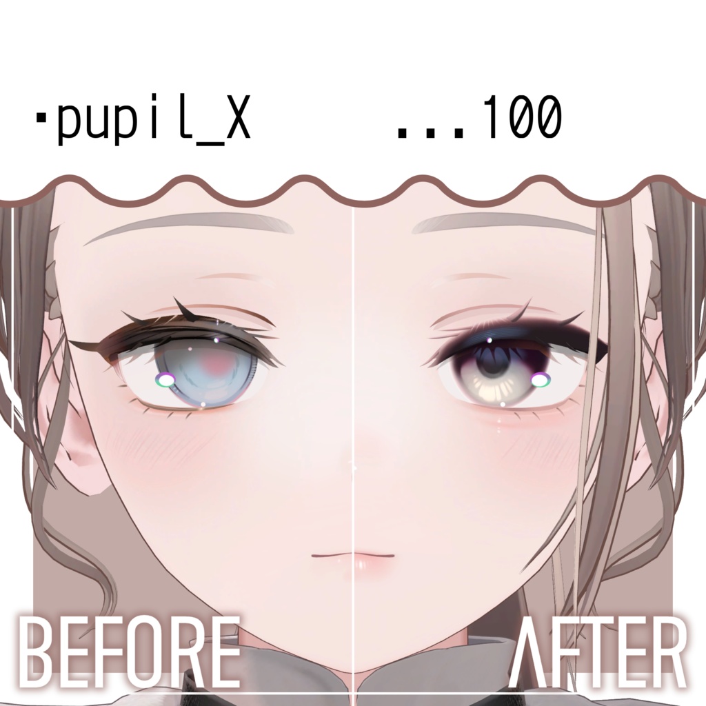 ✨発売記念SAIL✨Natural Doll Makeup & Eye Texture【オリジナル3Dモデル『ミシェラ』専用】