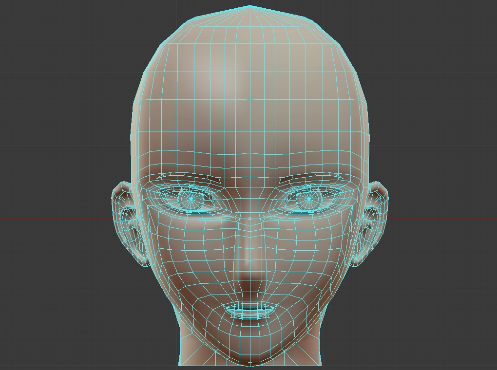 【3Dモデル】男性向け素体ヘッド