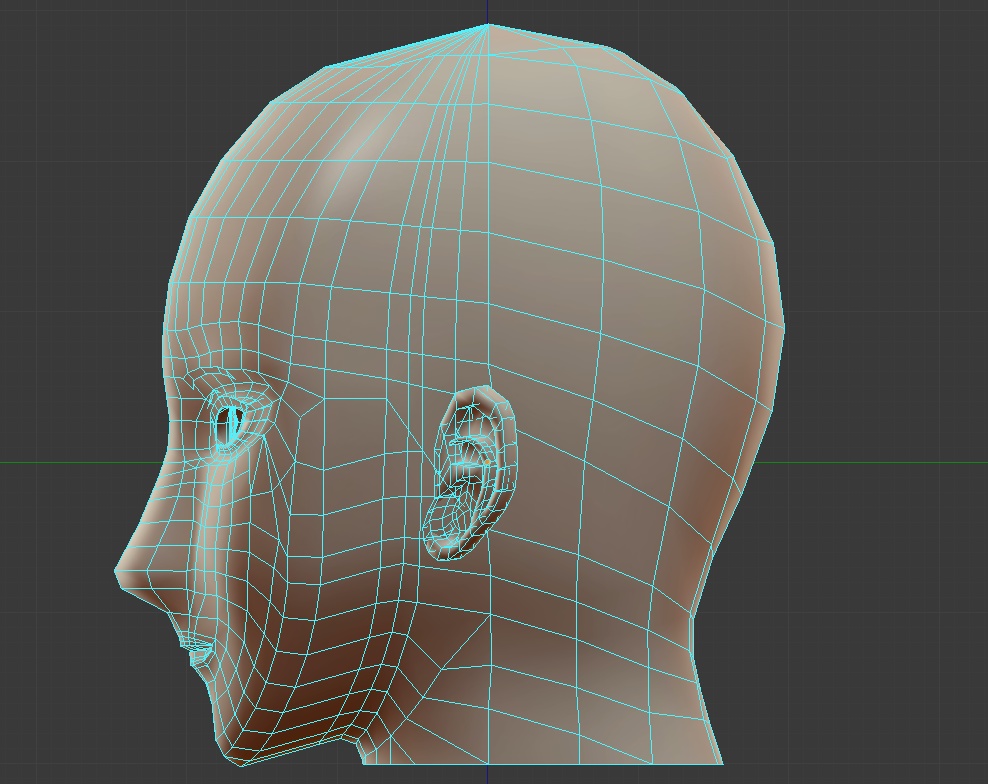 【3Dモデル】男性向け素体ヘッド