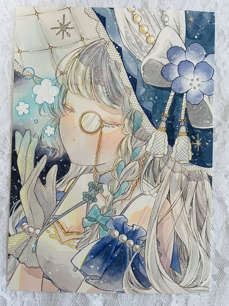 青い瞳の導き　原画