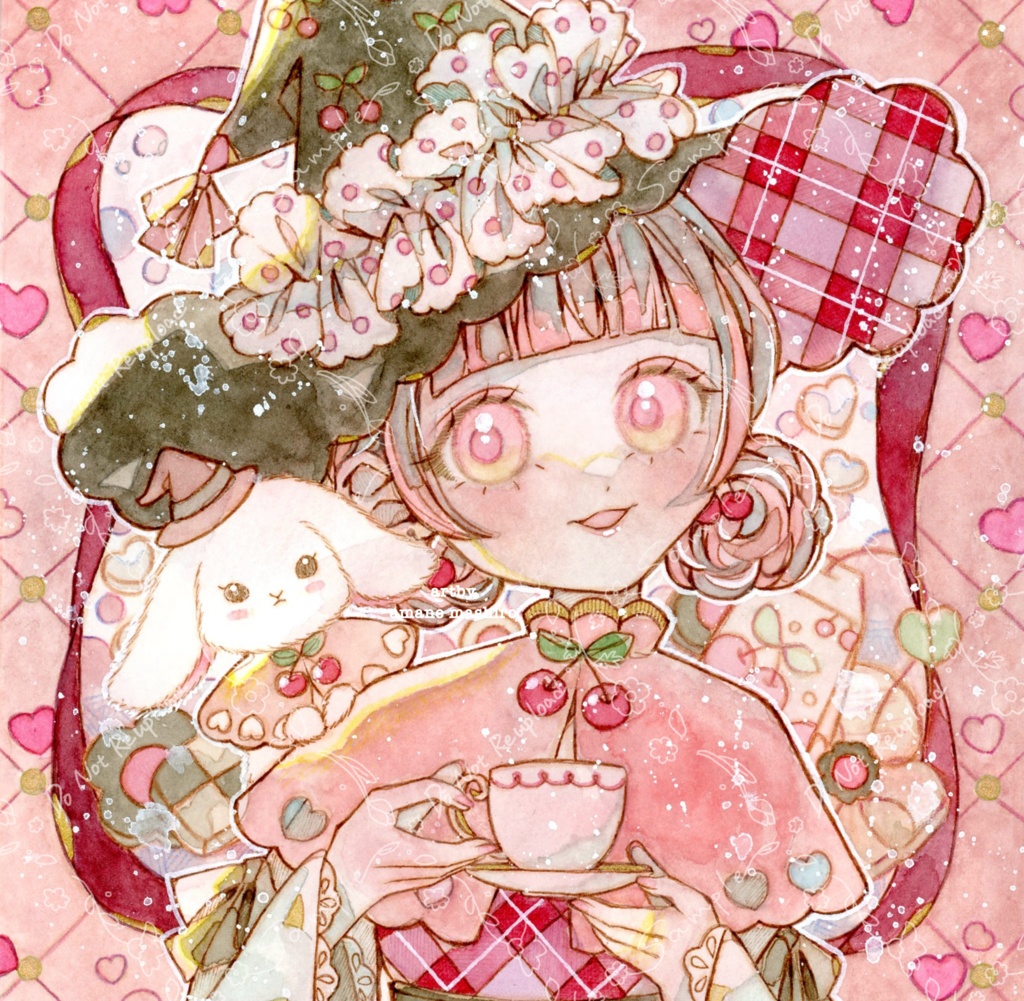 【新】大原画 さくらんぼティーの魔女