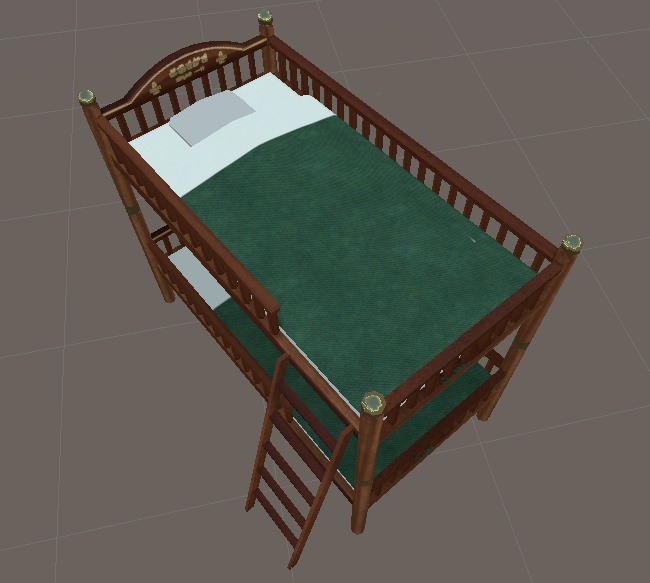 ちょっとアンティークな2段ベット。