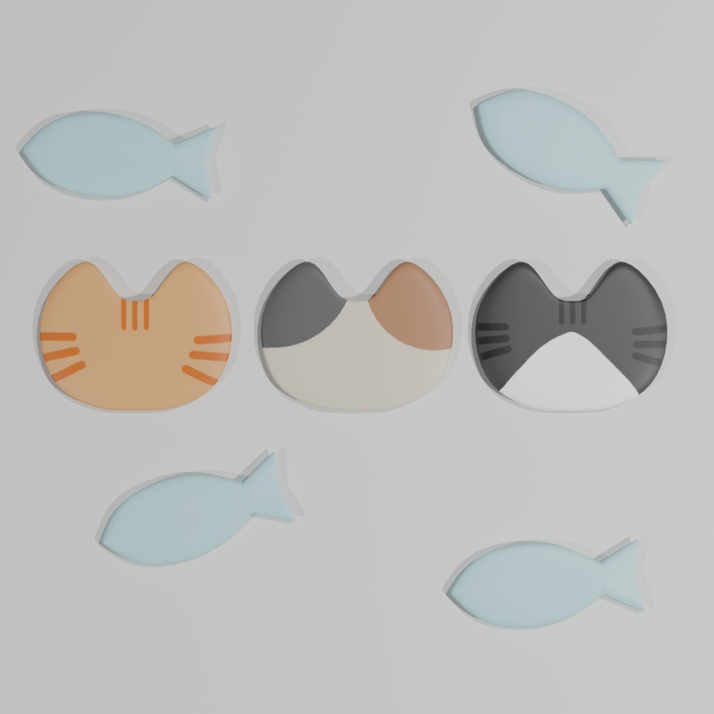 ねこのアクセサリーセット