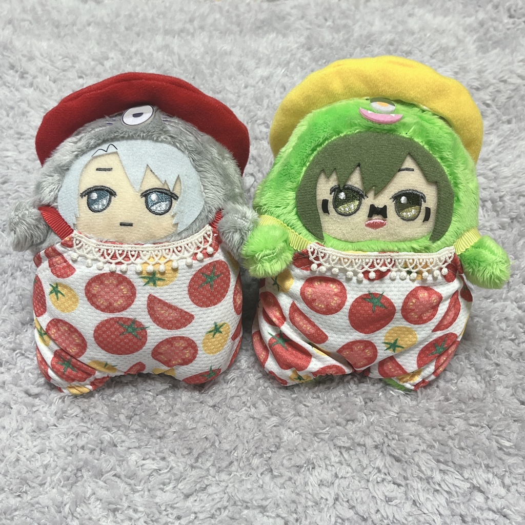 モンぬい用/トマトのサロペット＆ベレー帽セット