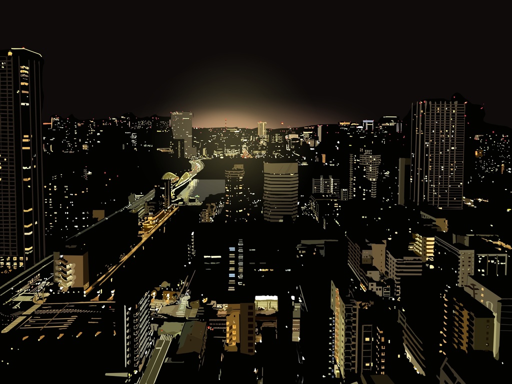 勝鬨夜景