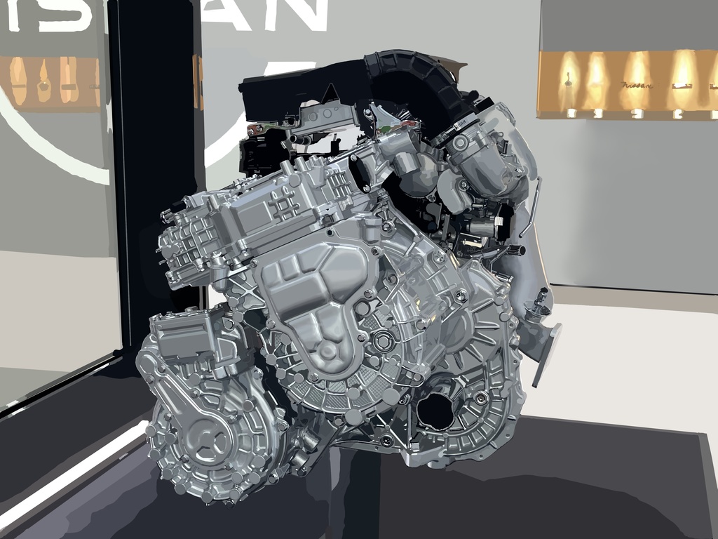 【日産 エクストレイル 新型】発電用VCターボエンジン