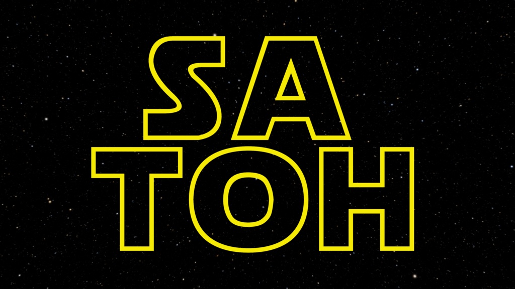 Starwars風 苗字Tシャツ サトウさん編