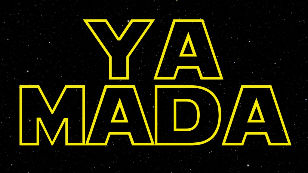 Starwars風 苗字Tシャツ ヤマダさん編