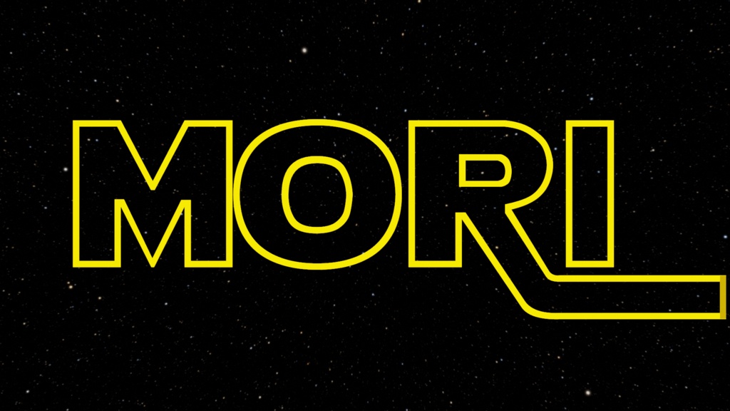 Starwars風 苗字Tシャツ モリさん編