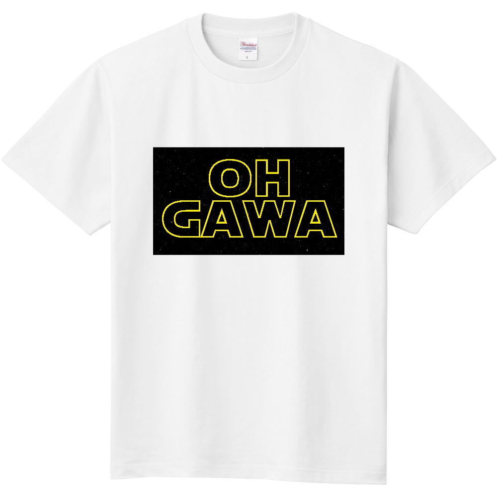 Starwars風　苗字Tシャツ　オガワさん編