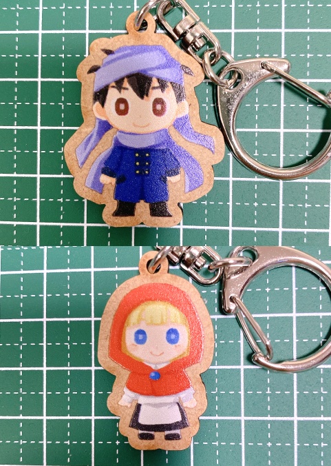 うそつきオッティアのウッドキーホルダーセット（オッティア＆ティティア）