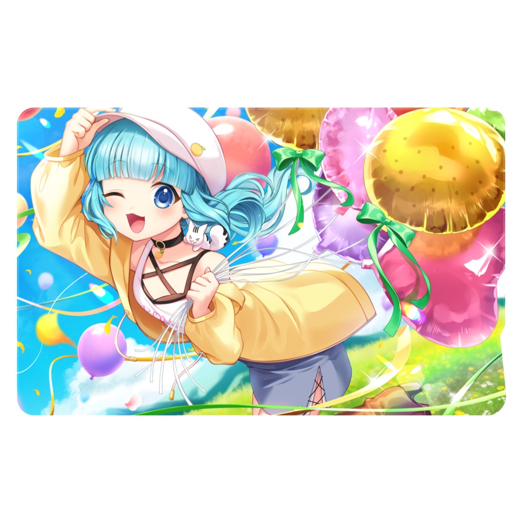 柚乃ぽんず 4周年ICカードステッカー(2枚組)