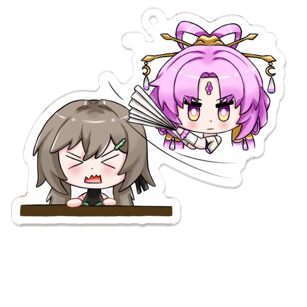 Acrylic Keychain Fu Xuan and Qingque Fanwork