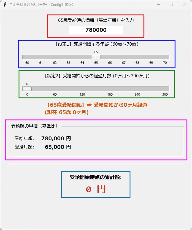 年金計算シュミレーター