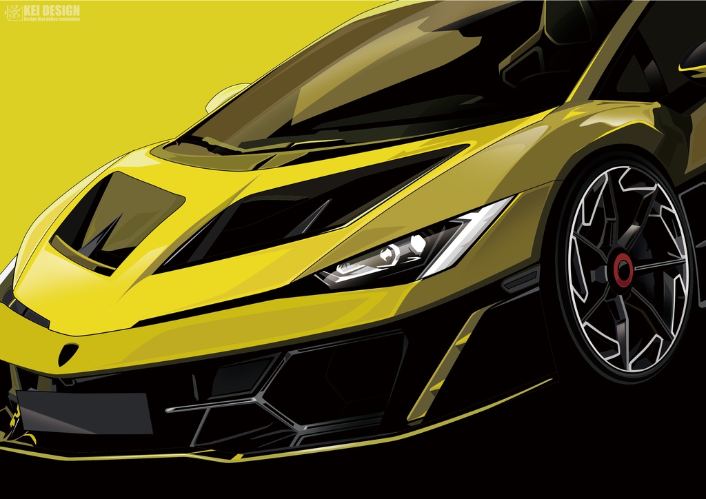 ランボルギーニ　フェノメノ／デジタルアート