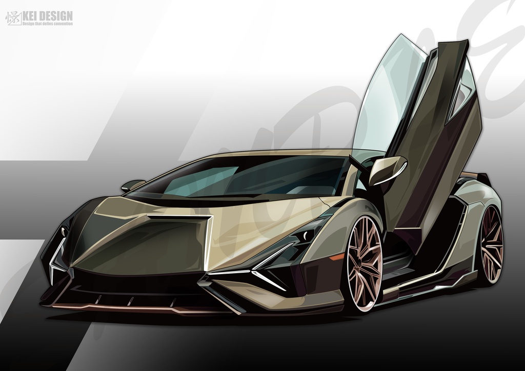 ランボルギーニシアン／デジタルアート