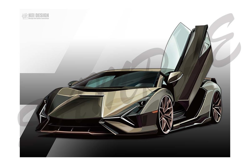 ランボルギーニシアン／デジタルアート