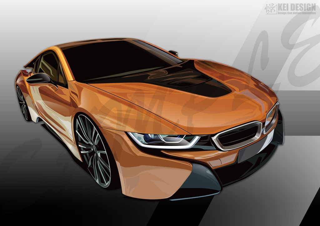 BMWi8/デジタルアート