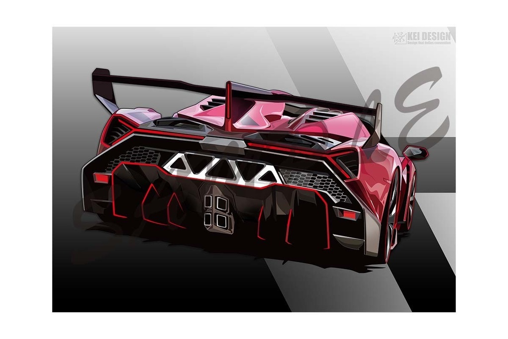 ランボルギーニヴェネーノ／デジタルアート