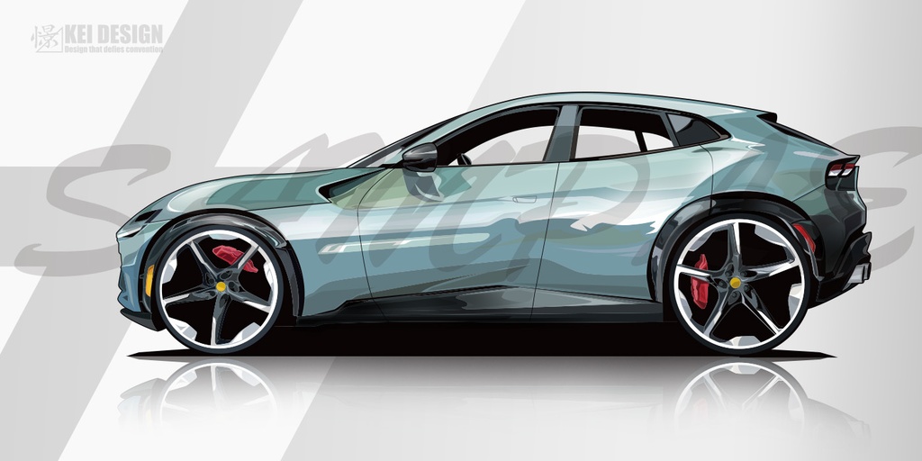 フェラーリプロサングエ/アクリルキーホルダー