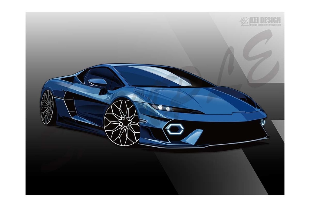 ランボルギーニテメラリオ／デジタルアート