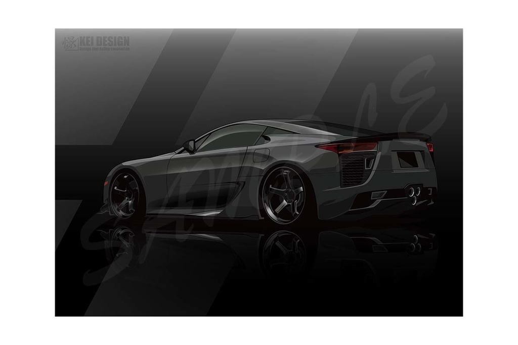 LFA リア／デジタルアート