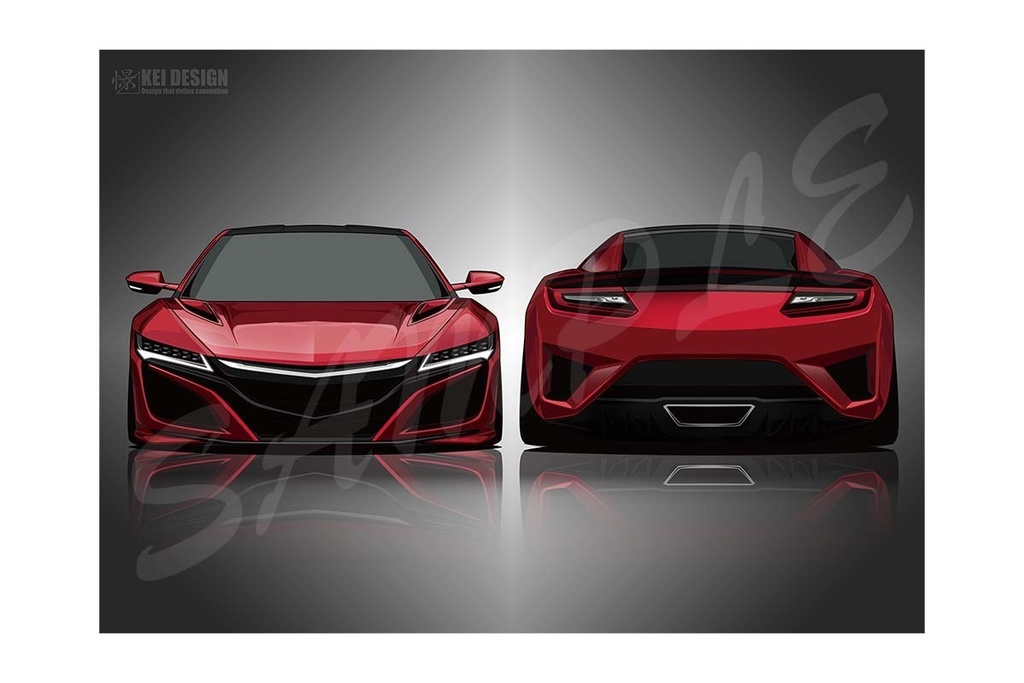 NC1 NSX前後／デジタルアート