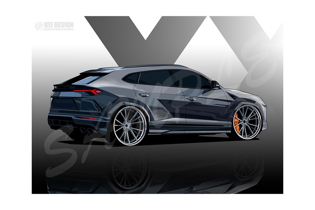 ランボルギーニウルス　リア　／デジタルアート