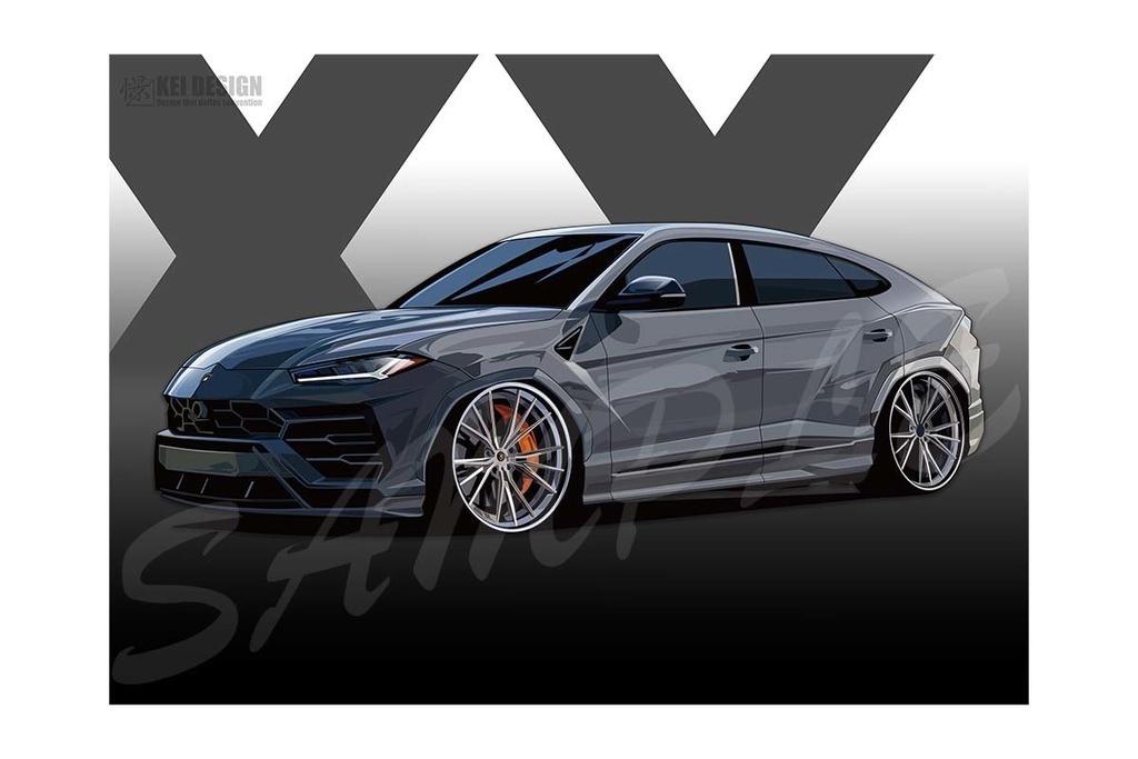 ランボルギーニウルス　フロント／デジタルアート