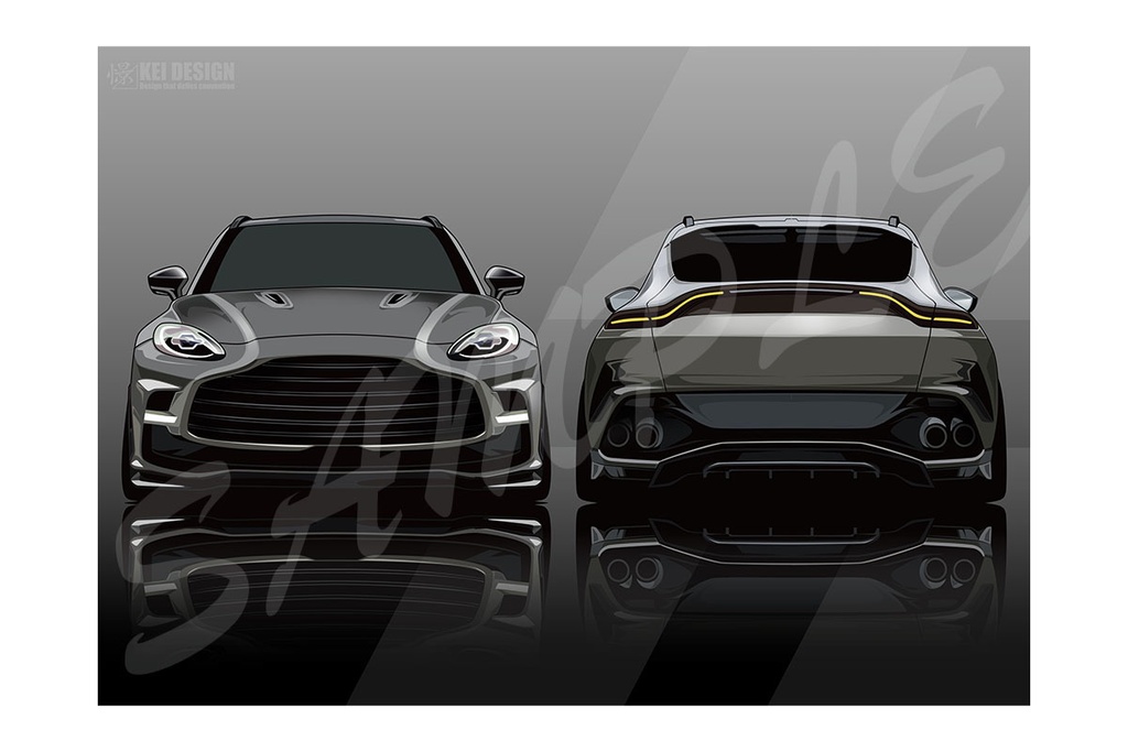 アストンマーチンDBX707／デジタルアート