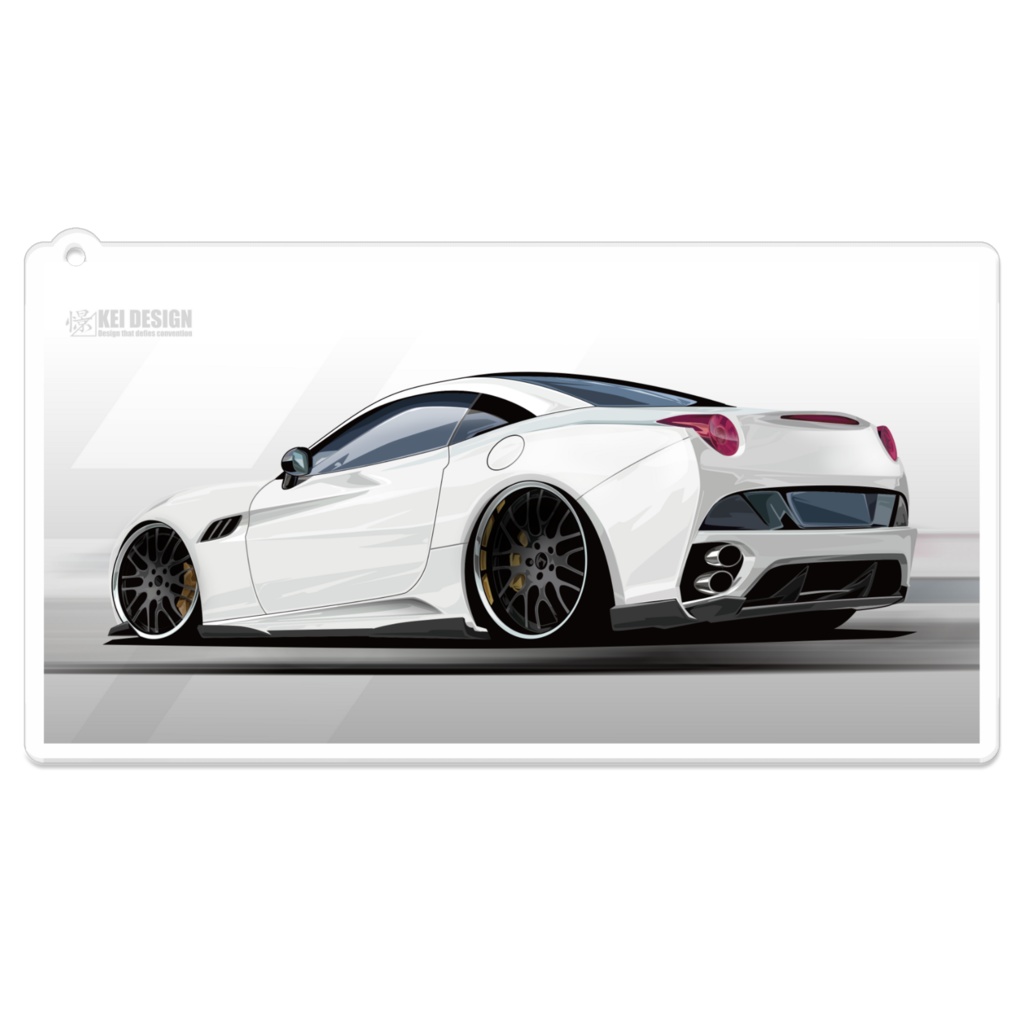 フェラーリカリフォルニア リア/アクリルキーホルダー