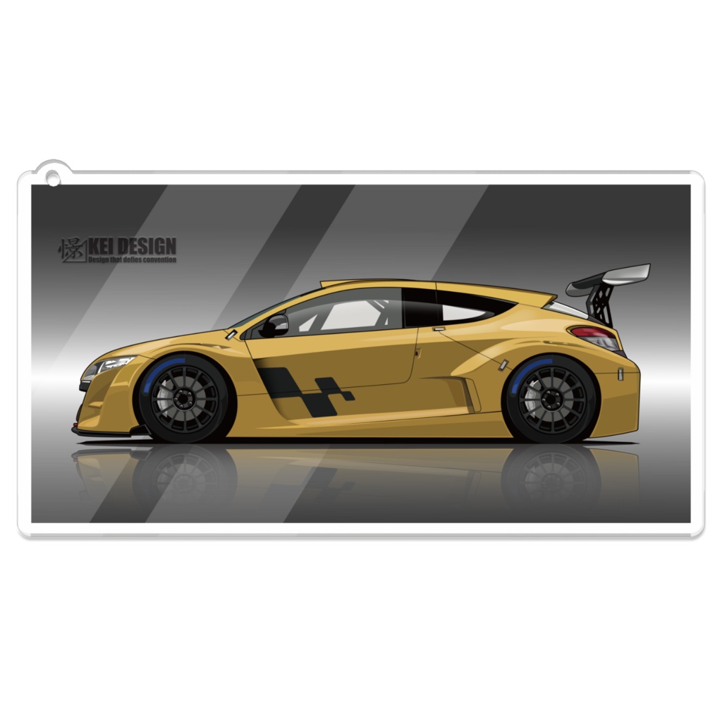 ルノー メガーヌトロフィー横/アクリルキーホルダー