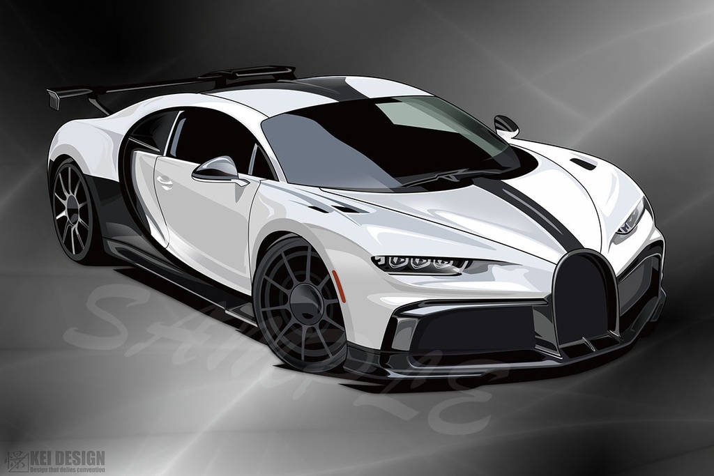 ブガッティ／デジタルアート