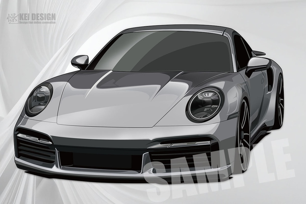 ポルシェ911TurboS／デジタルアート