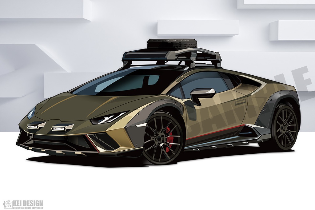 ランボルギーニウラカンステラ―ト／デジタルアート