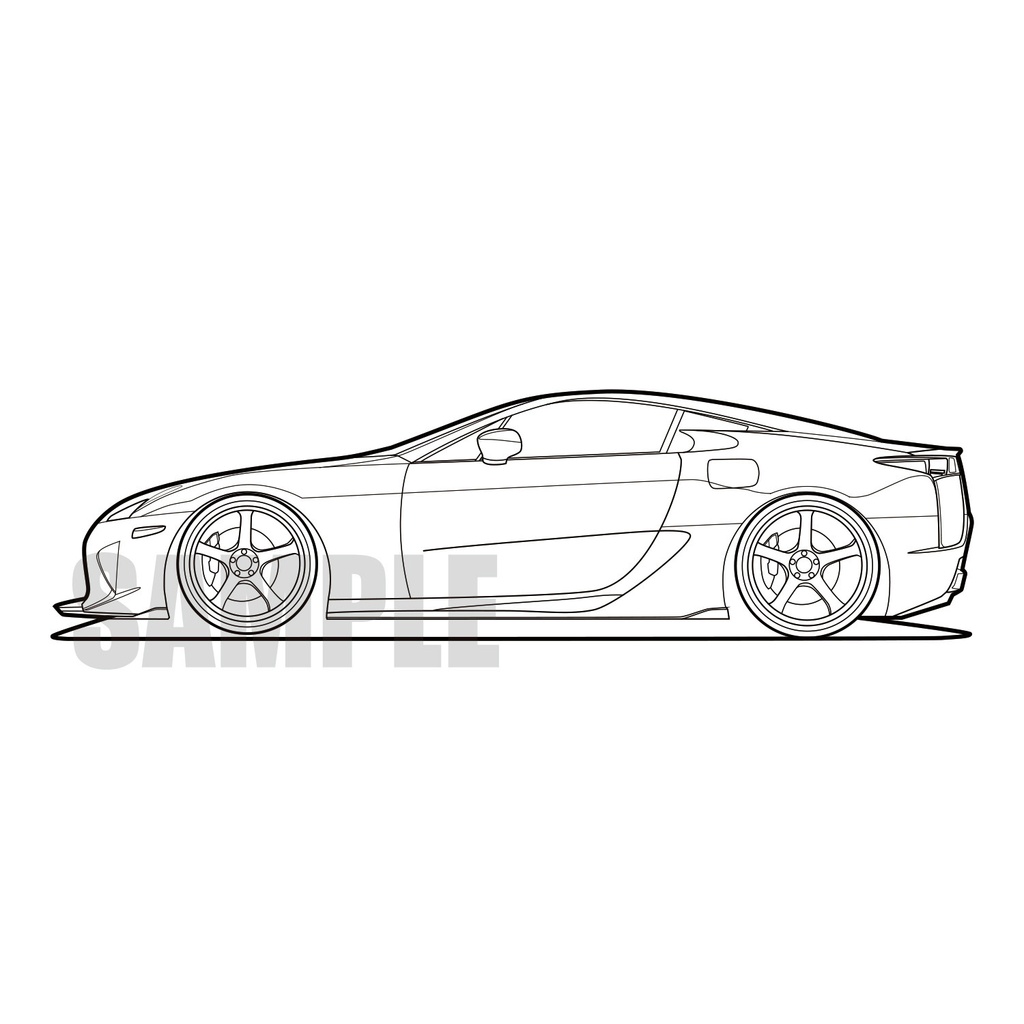 [線画素材]LFA_／透過無し白地PNG