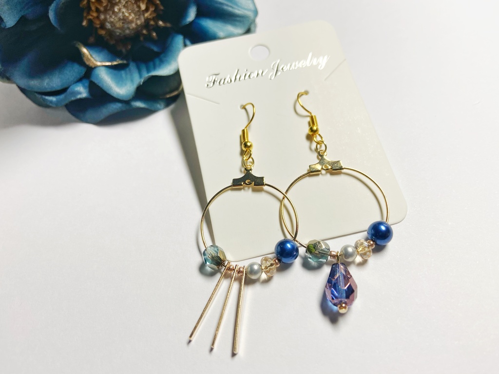 紫星ピアス・イヤリング