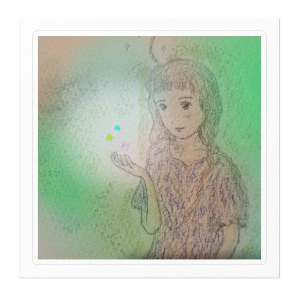 友喜と光の玉ステッカー