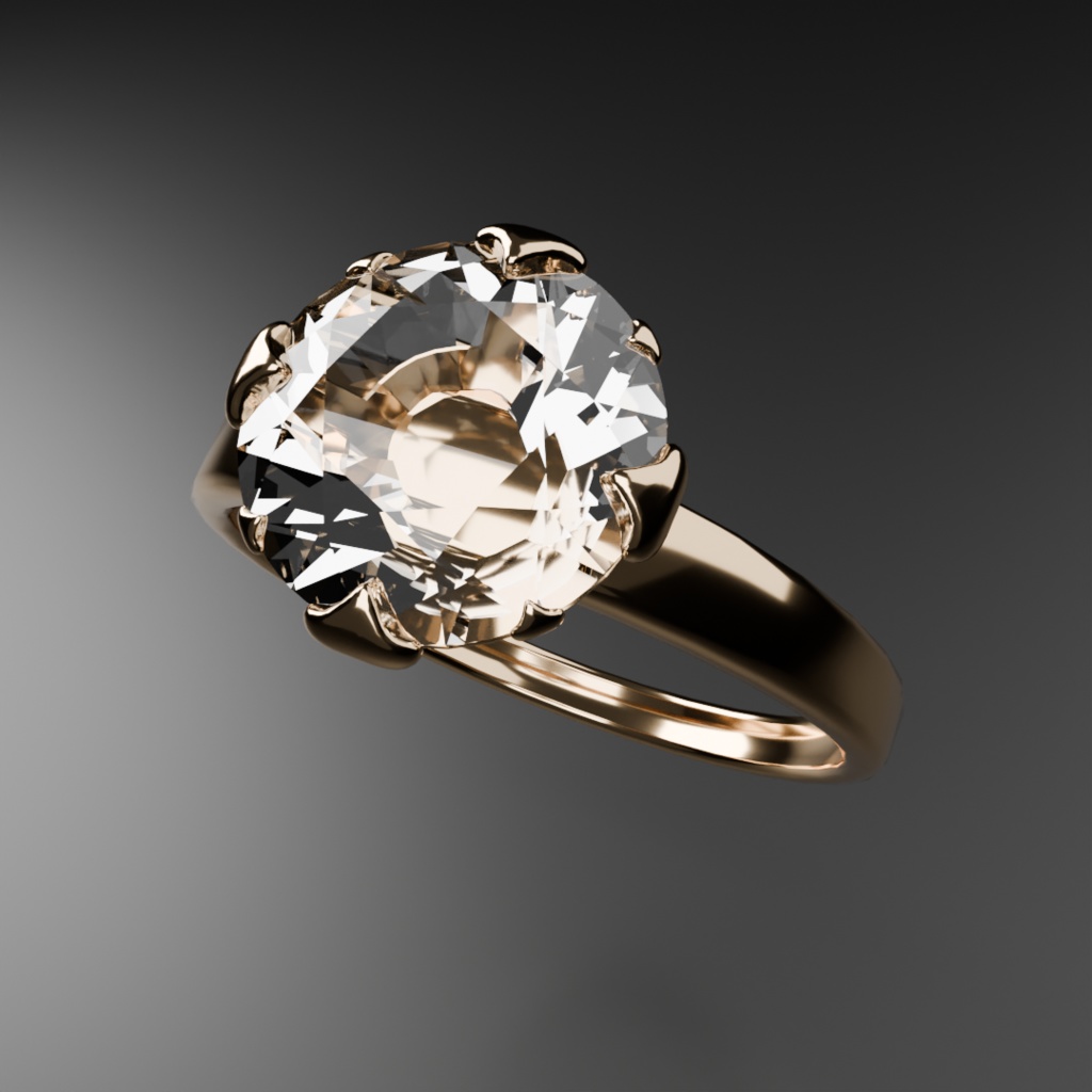 ダイヤの指輪 Ring with gems