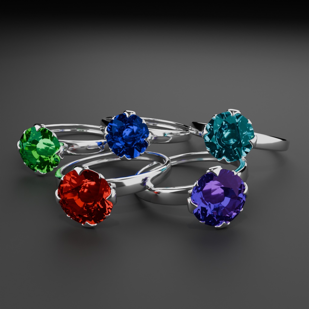 ダイヤの指輪 Ring with gems