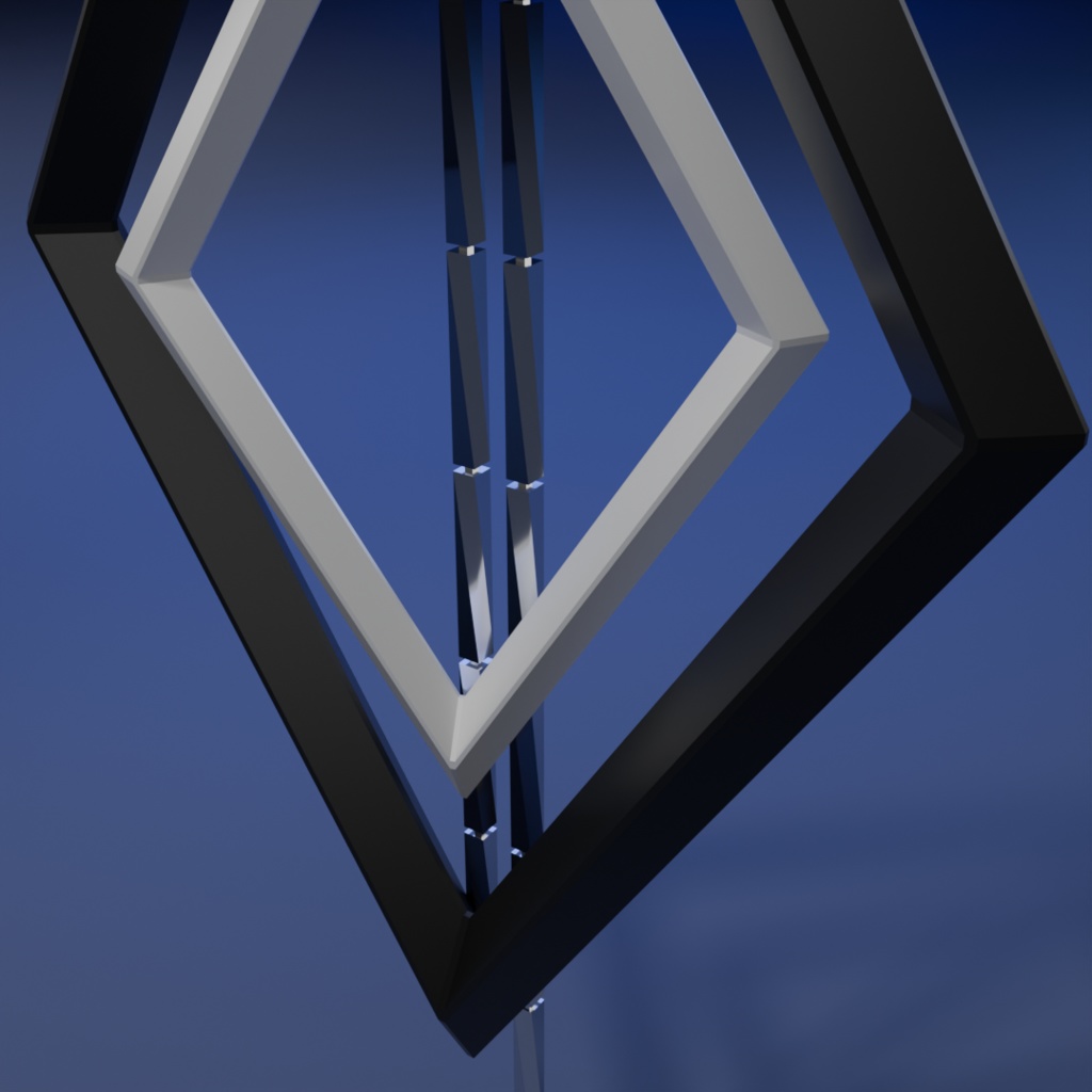 白黒 ダイヤ イヤリング Black & White Earring