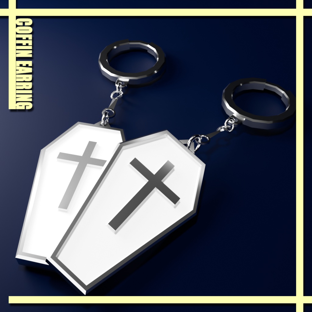 Coffin earring 棺おけ イヤリング [100円]