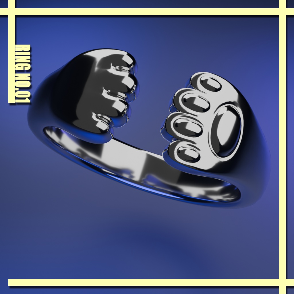 Cat Foot Ring / Cat Paw Ring / [猫 足裏 指輪] [リング]
