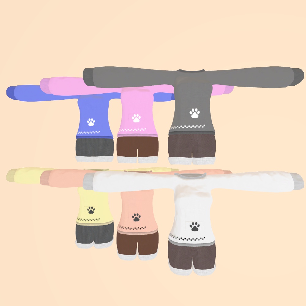 【狐薄ちゃん用】パーカー&ショートパンツ