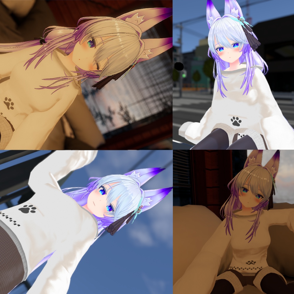 【狐薄ちゃん用】パーカー&ショートパンツ