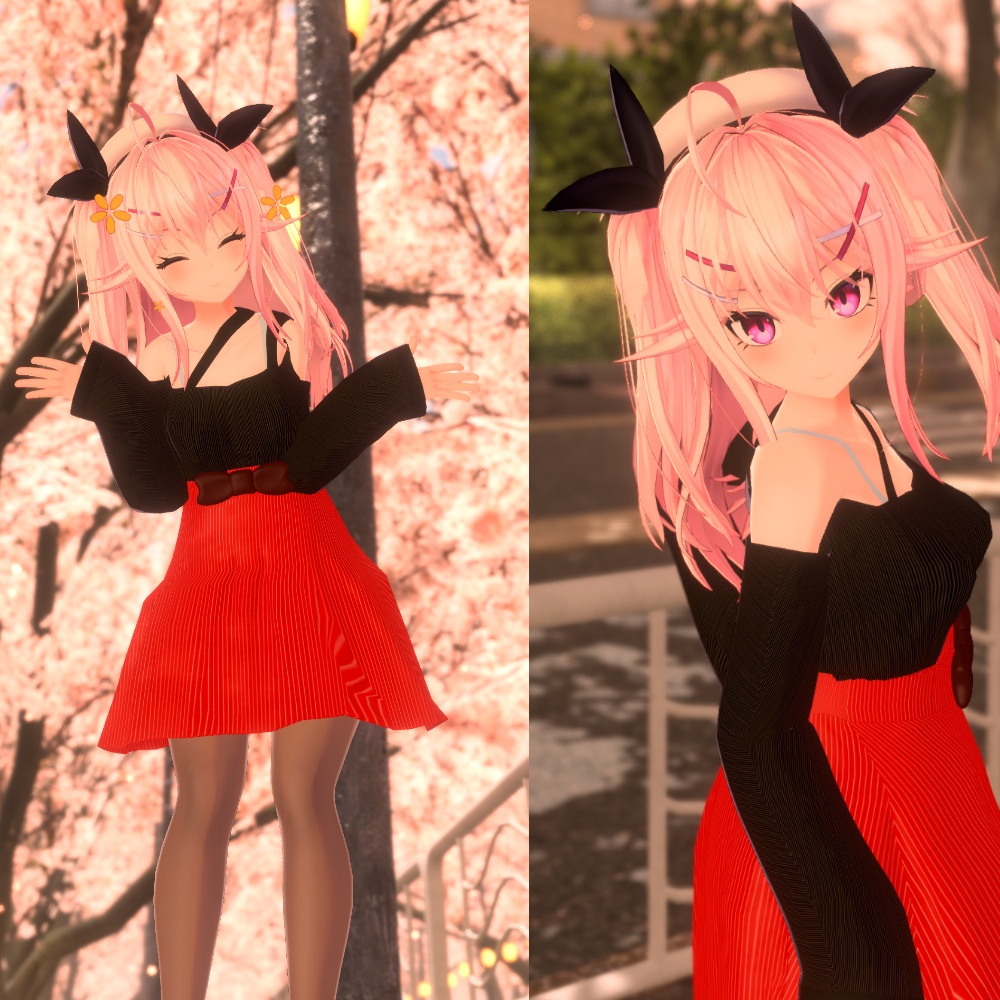 イヨちゃん用【Off-shoulder_slit&Skirt】