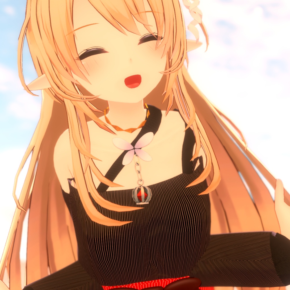 【ルシナちゃん用】 Off-shoulder_slit&Skirt